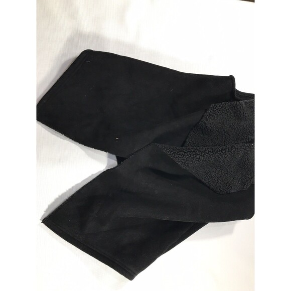 Ralph Lauren Velour Waterfall Vest Size Small Black Open Front - Picture 2 of 7